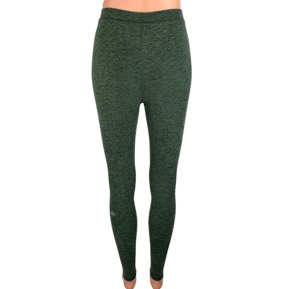Alo Yoga Green Mid Rise Activewear Athletic Fitness Ankle Leggings Pants Sz XS - Picture 4 of 5